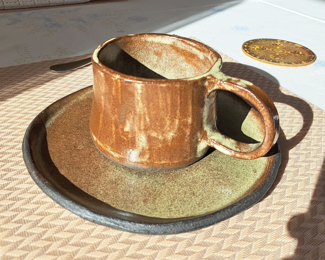 Caneca com pires